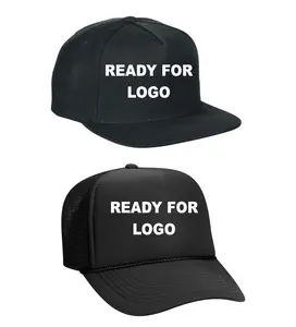 Blank Custom Ready for LOGO/ Listo para LOGO Snapback Hat/Gorra 5 Panel Snapbacks / Foam Trucker Hats