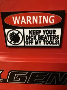 Funny Toolbox Badges Magnetic Emblems w Integrated Magnets