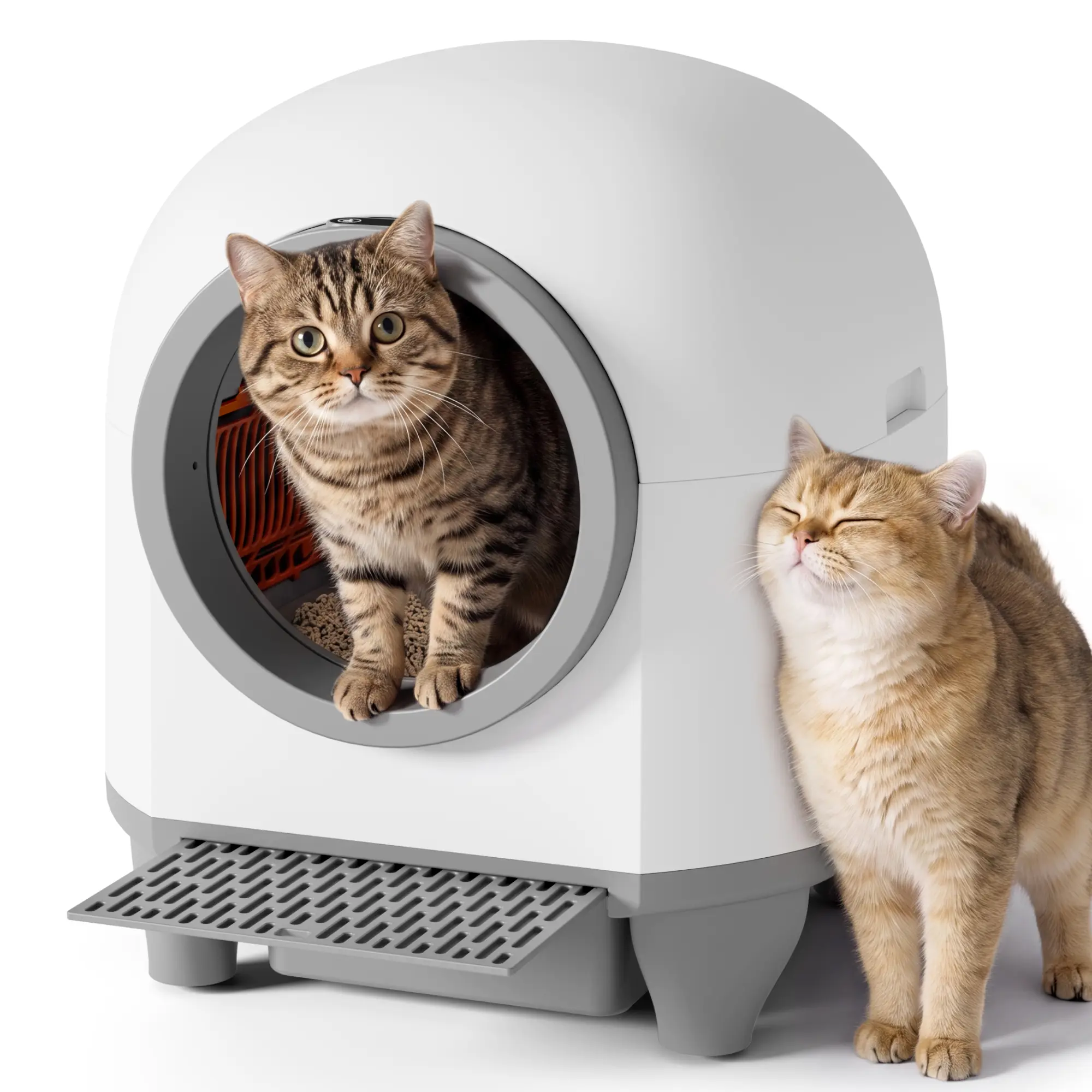 Alifuraha Automatic Self-Cleaning Cat Litter Box - Smart Auto Scooping, APP Control, Safety Guard, Ultra Quiet, 90L Extra-Large for Multi-Cats, Automatic Litter Box,back to school