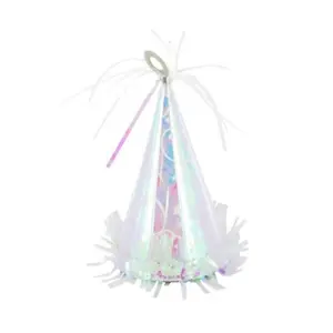 Iridescent Party Hat Balloon Weight