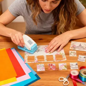 DIY Crafts Stamp Border Punch Handmade Embosser Stamp Embossing Machine Portable Exquisite Stamp Shape Punch