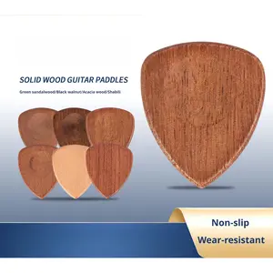 Foreign Trade Source Guitar Accessories Solid Wood Picks Guitar Playing Picks Natural Wood Picks Wood Picks