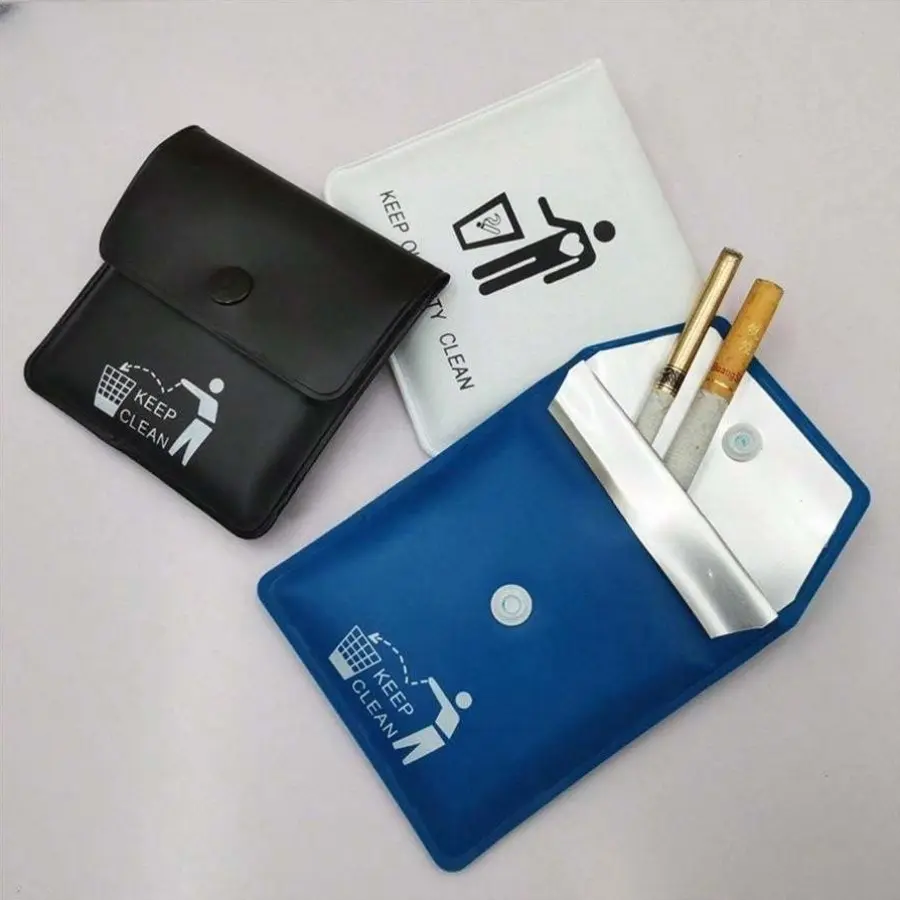 3pcs fireproof and deodorizing ashtray-portable Mini pocket ashtray with clean design, compact travel ashtray.