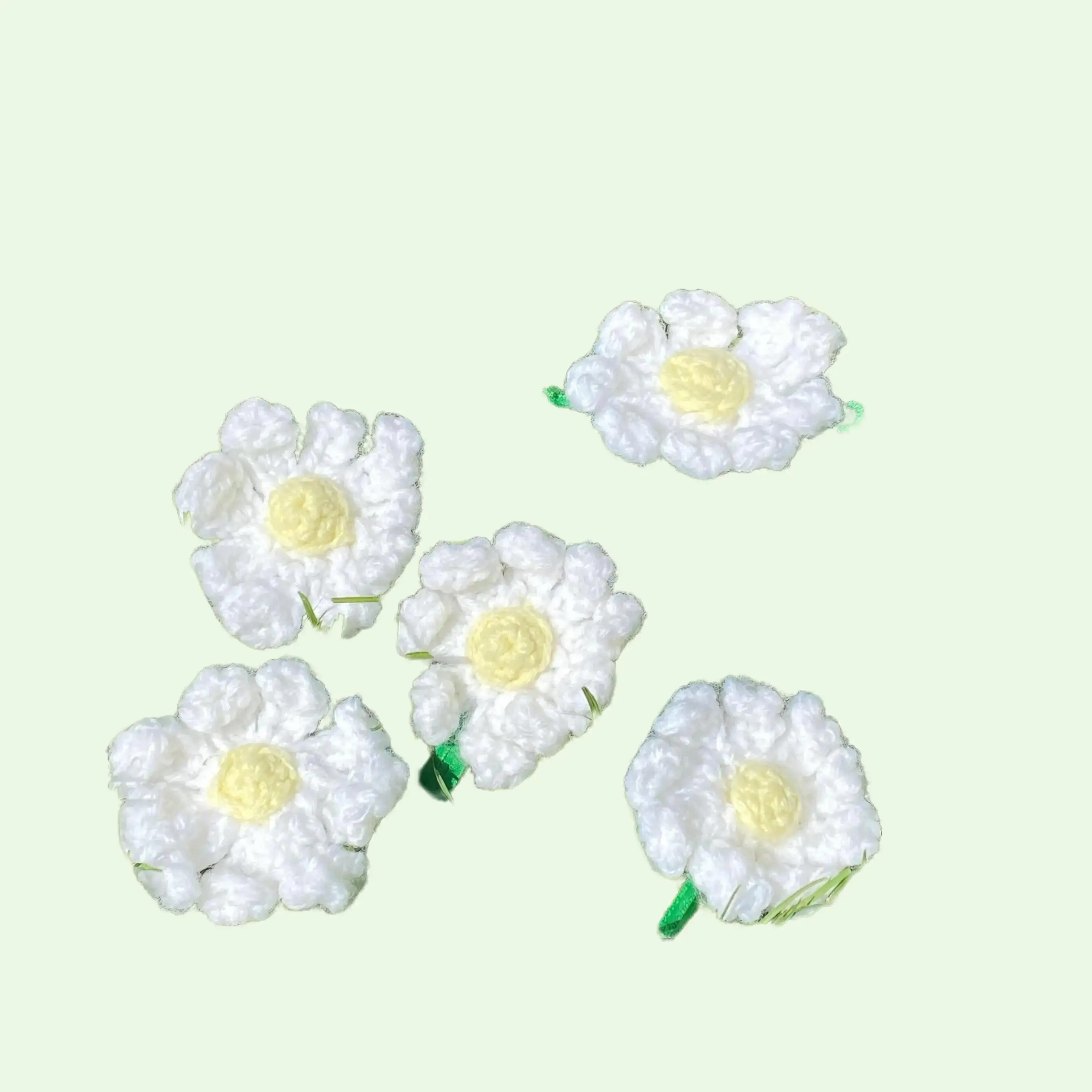 Cute Daisy Flower Hair Accessories for Women and Girls crochet scrunchies