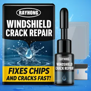 Windshield Crack Repair Fluid Car Window,CarWindshield Repair Kit Windshield Crack Repair KitAutomotive Windscreen Too,Cracks Gone GlassRepair Fluid for Fixing Chips and Star ShapedCrack