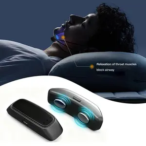 2026 Electric Anti Snore Device EMS Pulse Snore Stopper Sleep Aid Quiet Sleep Hanging Ear Snoring Solution