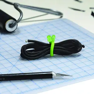 9Pcs/Set Silicone Cable Tie(4/6/12 inch),Cord Organizer for Bundling Earphone,Computer Cords,Reusable Straps for Home,Office,Kitchen,Home Improvement