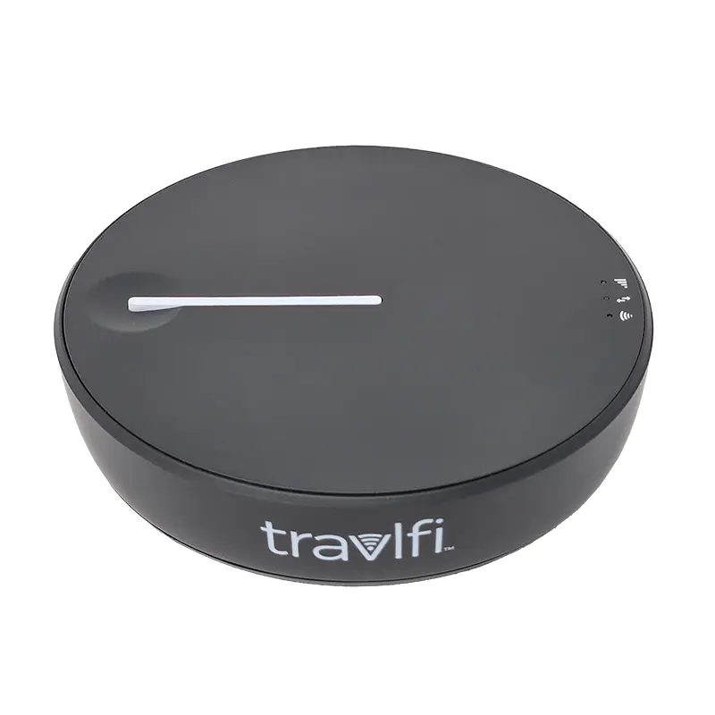 TravlFi JourneyGo 4G Hotspot RV Internet Portable Wi-Fi with 16-Hour Battery Life & SIM-Free ESIM Technology for Flexible Pay-As-You-Go Data Plans
