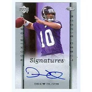 USED-Sports Memorabilia Autograph Warehouse 39697 Drew Olson Autographed Football Card Baltimore Ravens 2006 Upper Deck Rookie Debut No. 223