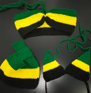 Caribbean Flag Crochet Set - 3 Piece Bundle