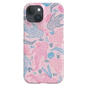 Whale Shark Scatter Coral Reef Limited-Edition Ocean Sea Tough Phone Case Impact Resistant Cover for iPhone 11 12 13 14 15 16 17 Plus Pro Max Mini - Dual-Layer Shockproof Shell for Active Lifestyles and Beach Aesthetic.