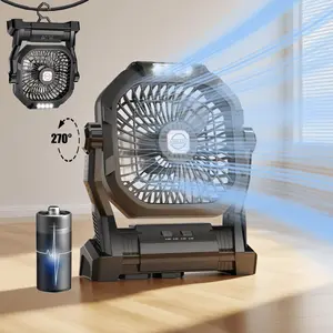 SYADOO Camping Fan Rechargeable,4 Speeds,3 adjustable,20000mAh  Battery Powered Fanwith LED Lantern, Hang Hook,Barbecue, Fishing, Travel, Home, Tent Personal Portable Fan Personal Portable Fan, #Summervibes