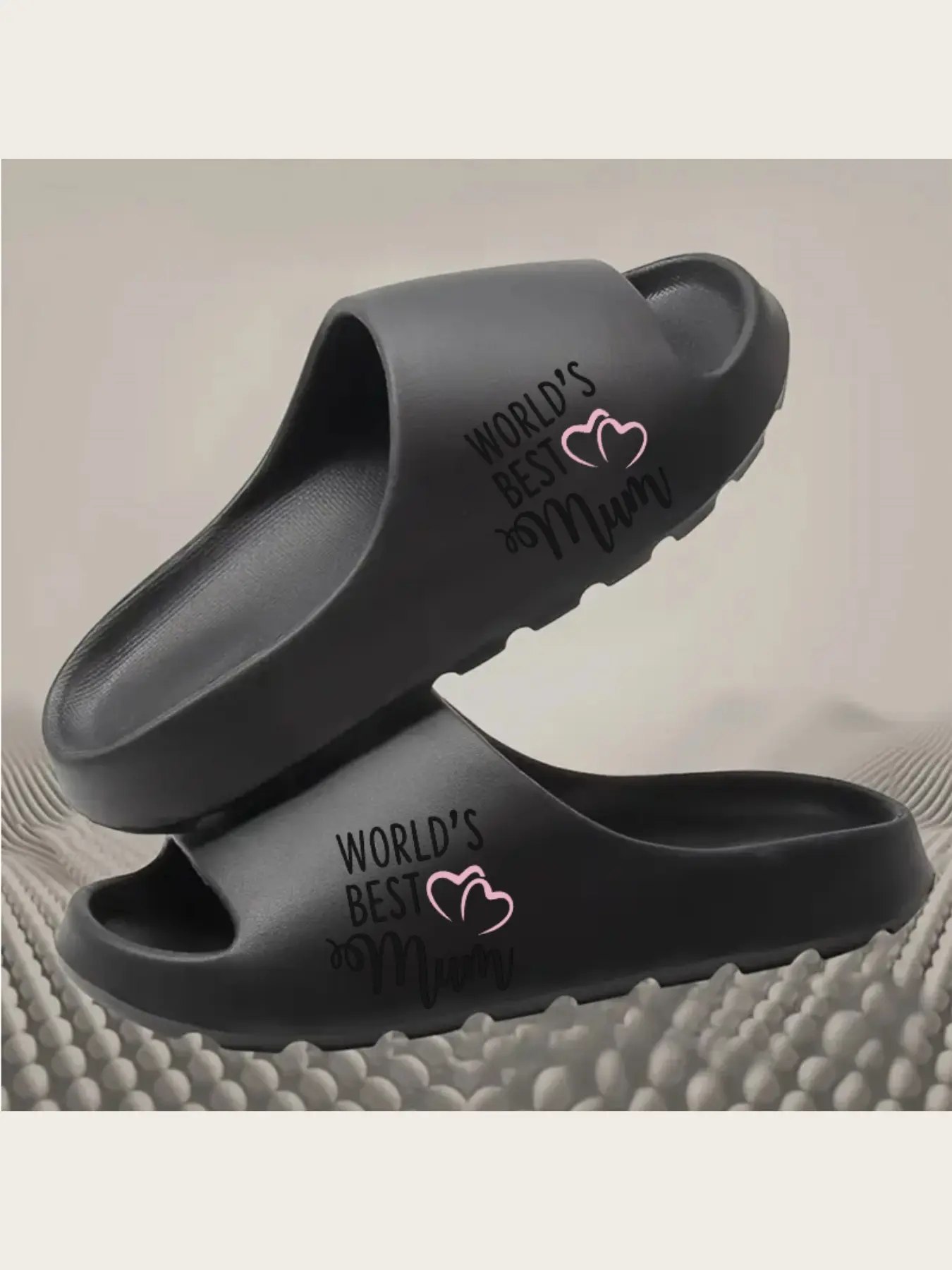 Worlds Best Mum Slippers for Women Soft Comfortable House Slippers with Non Slip Sole Warm Fleece Lined Indoor Shoes Perfect Mothers Day Birthday Gift for Mom