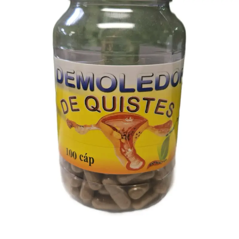Demoledor de quistes. Suplemento natural con beneficios para ovarios inflamados, dolor de vientre, flujo blanco, flujo amarillo y más.