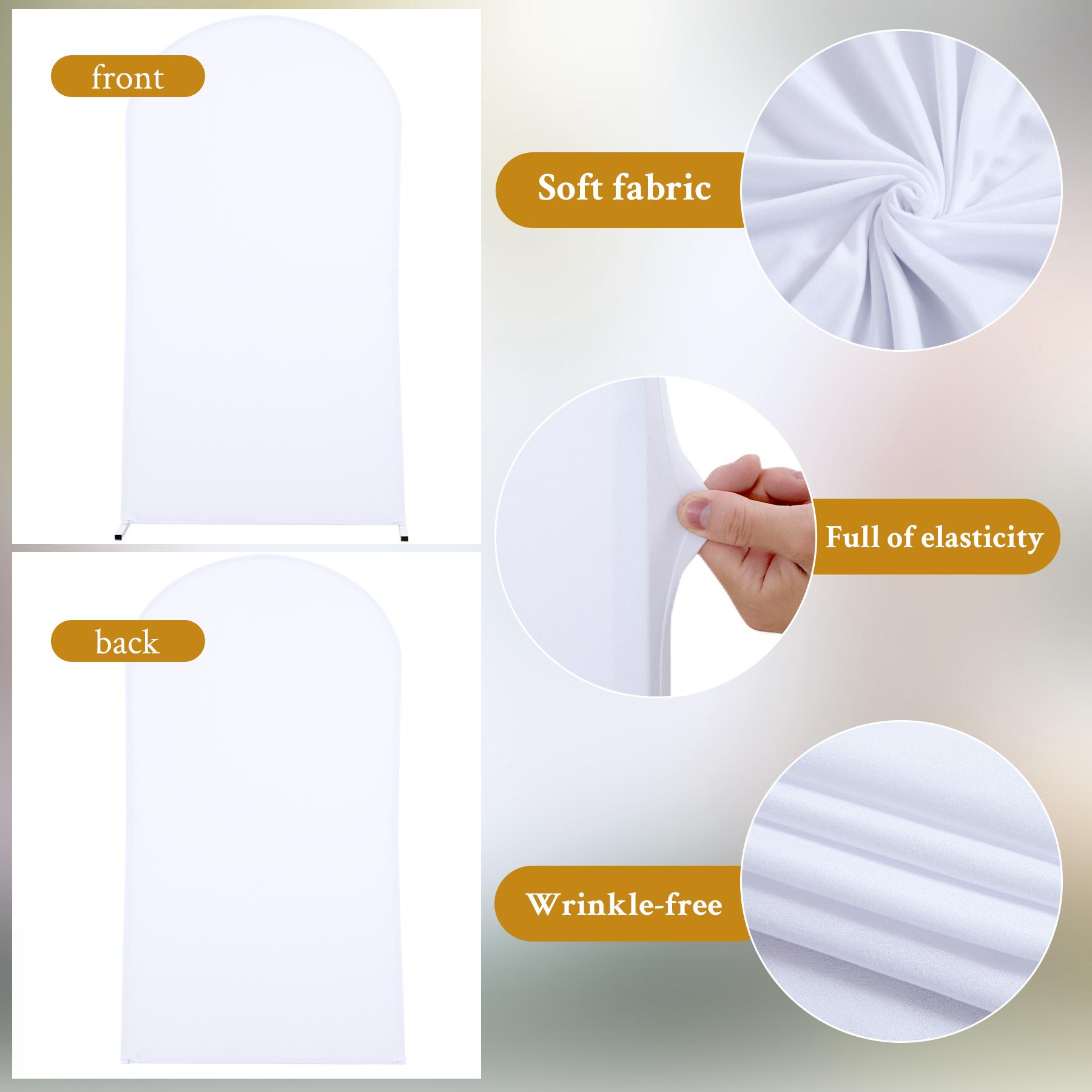 6/6.6/7.2 FT Arch Cover – Spandex Fitted Backdrop Covers for Weddings Parties Birthdays Mother's Day & Ceremony Decor Ideal for Events 6/6.6/7.2 FT Arch Cover – Spandex Fitted Backdrop Covers for Weddings Parties Birthdays Mother's Day & Ceremony Decor Ideal for Events