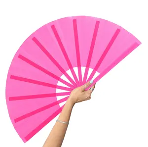 13inch Large Rave Fan Popping Fan Clacking Fans for Line Dancing,Hand Fans for Women Foldable,Boots on The Ground Fan,Portable for Outdoor,Wedding,Party,Decoration Accessory