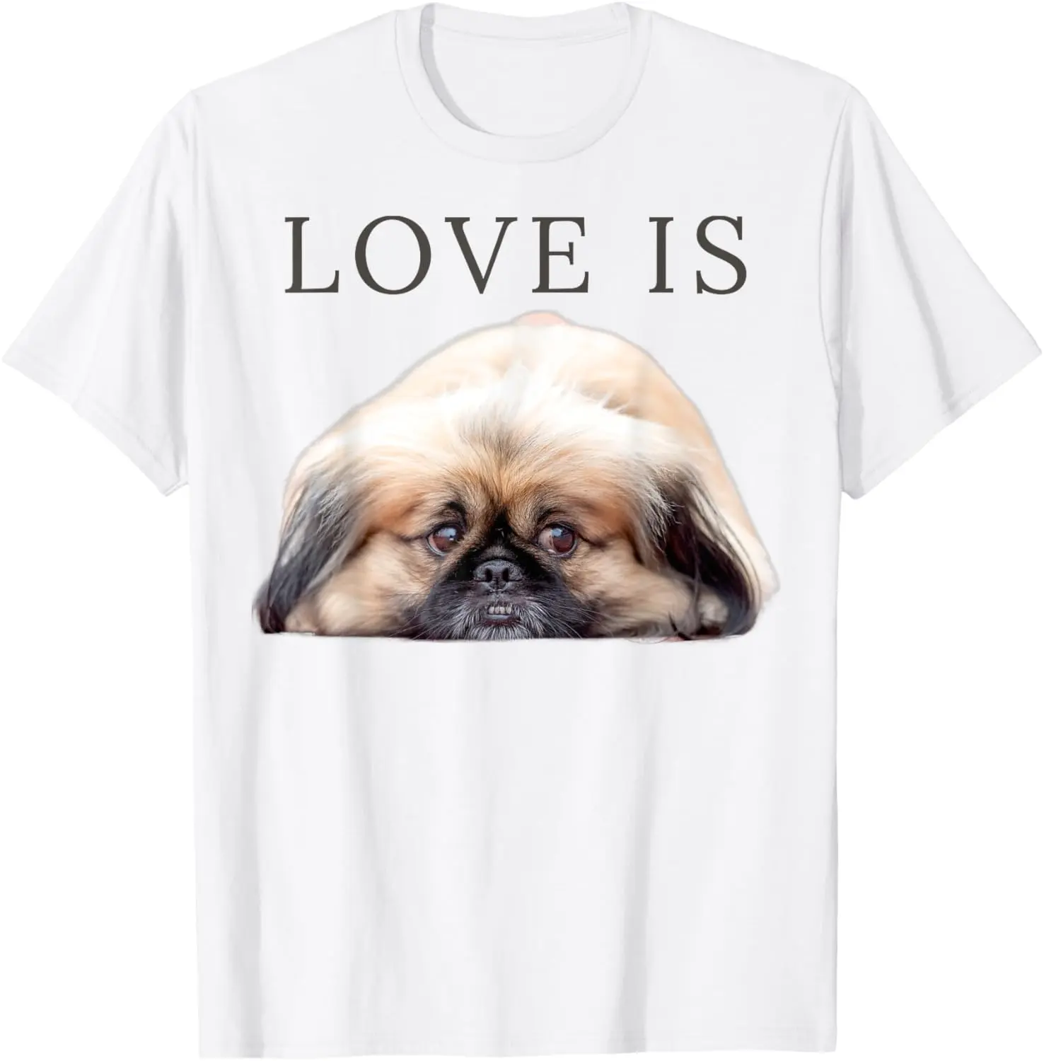 Pekingese Shirt Dog Mom Dad Pekinese Clothes Love Pet Tee T-Shirt