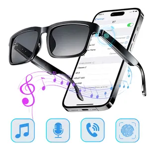 Smart glasses, Wearable Tech Glasses, Bluetooth Wireless Glasses with Open-Ear Speakers, Touch Control & Voice Assistant, UV Protection Lenses, Hands-Free Calls, for Driving, Running & Outdoor Activities