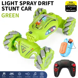 Gesture RC Car, Toys for Boys 6-12 Year Old, Birthday, 4WD Remote Control Car 360° Rotate Transform Drift RC Cars with Lights Music Sprayer, 2.4Ghz Hand Controlled RC Stunt Car