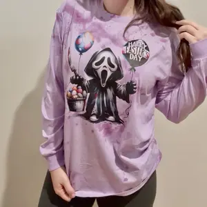 Spooky Easter Halloween Cute Shirt Purple Splatter