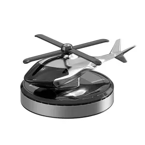 Car Air Freshener, Solar Powered Rotating Helicopter Aromatherapy Diffuser, Car Fragrance Diffuser, Aviation Aluminum Alloy Indoor Decor Accessory
