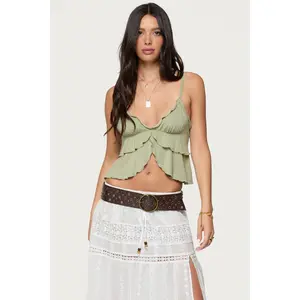 Kailan Ruffled Babydoll Top