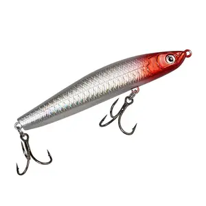 Long-range sinking pencil lure with magnetic steel ball for center of gravity transfer, suitable for freshwater and sea fishing