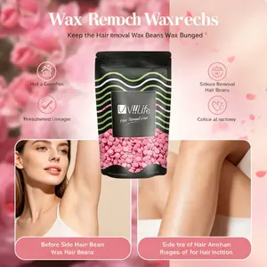 50g Hair Removal Wax, Hard Wax Microbeads, Wax Beans, Professional Painless Hair Removal Wax Beads, Safe and Effective Hair Removal Waxing Bead for Men and Women