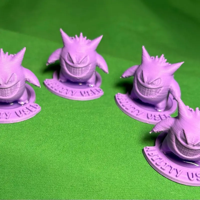 Gengar 3D Ability Used Markers! Acrylic filled GLOW markers! 4 pack! Custom design! hot price