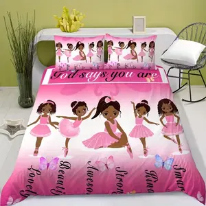Princess Style Printed Bedding Set, Decorative Bedding Set, Bedsheet Sets, Soft and Comfortable, Perfect Gift for Her, Ideal Bedroom Decoration, 3 Piece Set