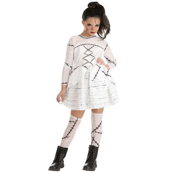 Kid's Bride of Frankenstein Costume Dress