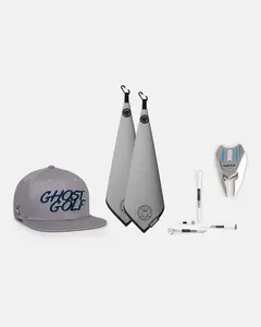 Tour Player Bundle – Ultimate Ghost Golf Set with Magnetic Greenside Towels, High Crown Snapback Hat, Golf Tees, and 5-in-1 Divot Tool