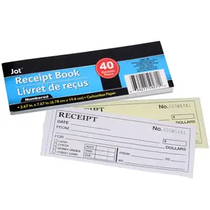 Jot Receipt Book, 40 Carbonless Receipts