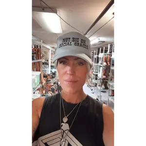 Social Graces Embroidered Trucker Hat Snapback