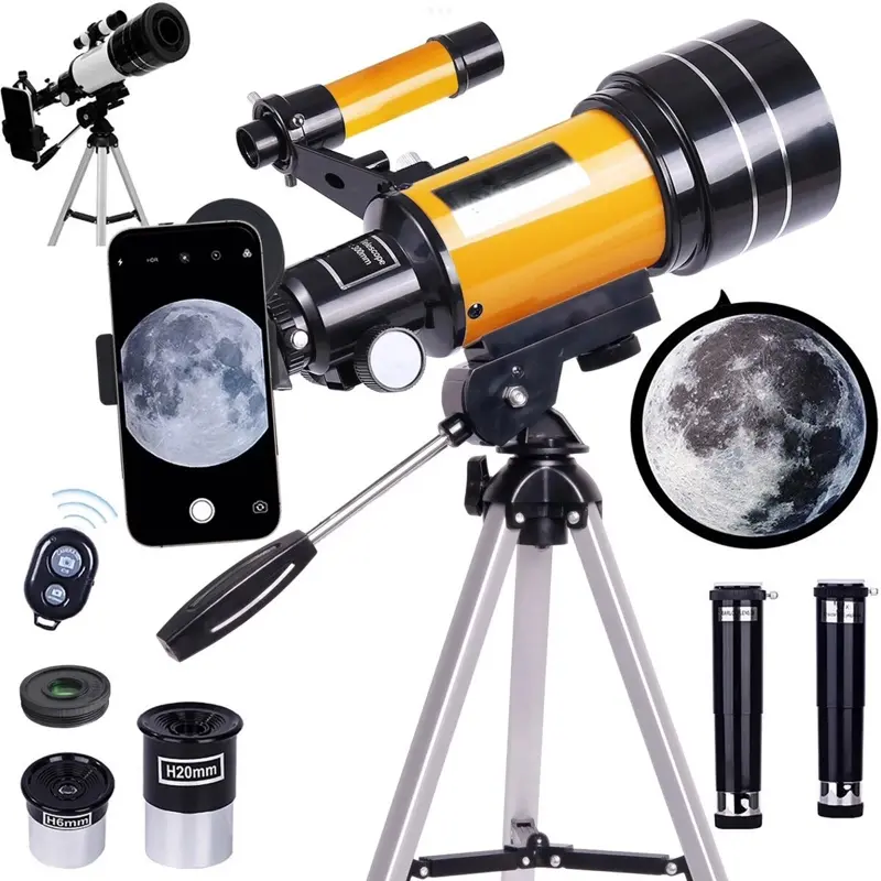 Astronomical Telescope - Large Refractor for Adults & Kids, Tripod Included for a Stable Base, for Astronomy Observation with High-Definition Views, Tripod-Mounted Other (Telescopes), Sturdy Mounting, Hd Lunar View, Refractor Lens, Night Sky View, Versati