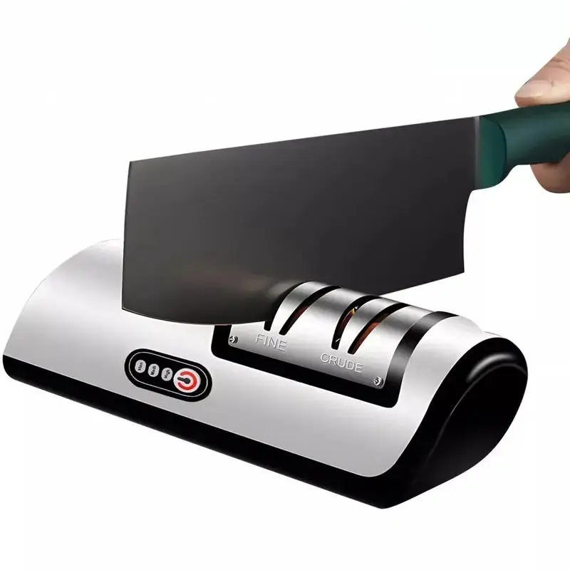 Professional Electric Knife Sharpener, 1 Count USB Rechargeable Kitchen Knives Sharpening, Household Knife Sharpener for Kitchen, Kitchen Appliances, Kitchen Gadgets