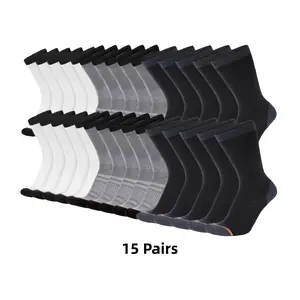 Unisex/Women/Men's Stripes Print Crew Socks, Socks for Men, Casual Soft Comfortable Fabric Breathable Socks for Daily Wear, Minimalist Men's Stretch Socks Set for All Seasons, White