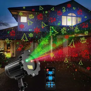 Christmas Projector Lights Outdoor, Laser Light Projector with Remote, 8 Patterns Light Show Holiday Projector, Waterproof Christmas Decorations for Outside, Garden, Party, Home Decor