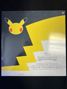 Pokémon Center Celebrations ETB Elite Trainer Box Featuring Pikachu Design Numbered 2 5 6+