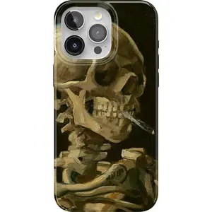 Van Gogh | Skull of a Skeleton with Burning Cigarette Phone Case