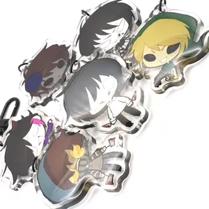 CREEPYPASTAS Acrylic Keychains - Jeff The Killer, Ben Drowned, Laughing Jack, Nina The Killer Horror Chibi Game Keychains, Cute, Durable, And Perfect For Bags, Keys, Or Gifts. Great For Daily Use Or As Thoughtful Gifts For Your Friends And Yourself.