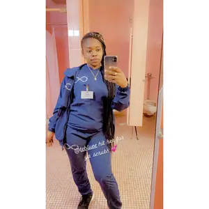 NAVY BLUE SCRUB SET
