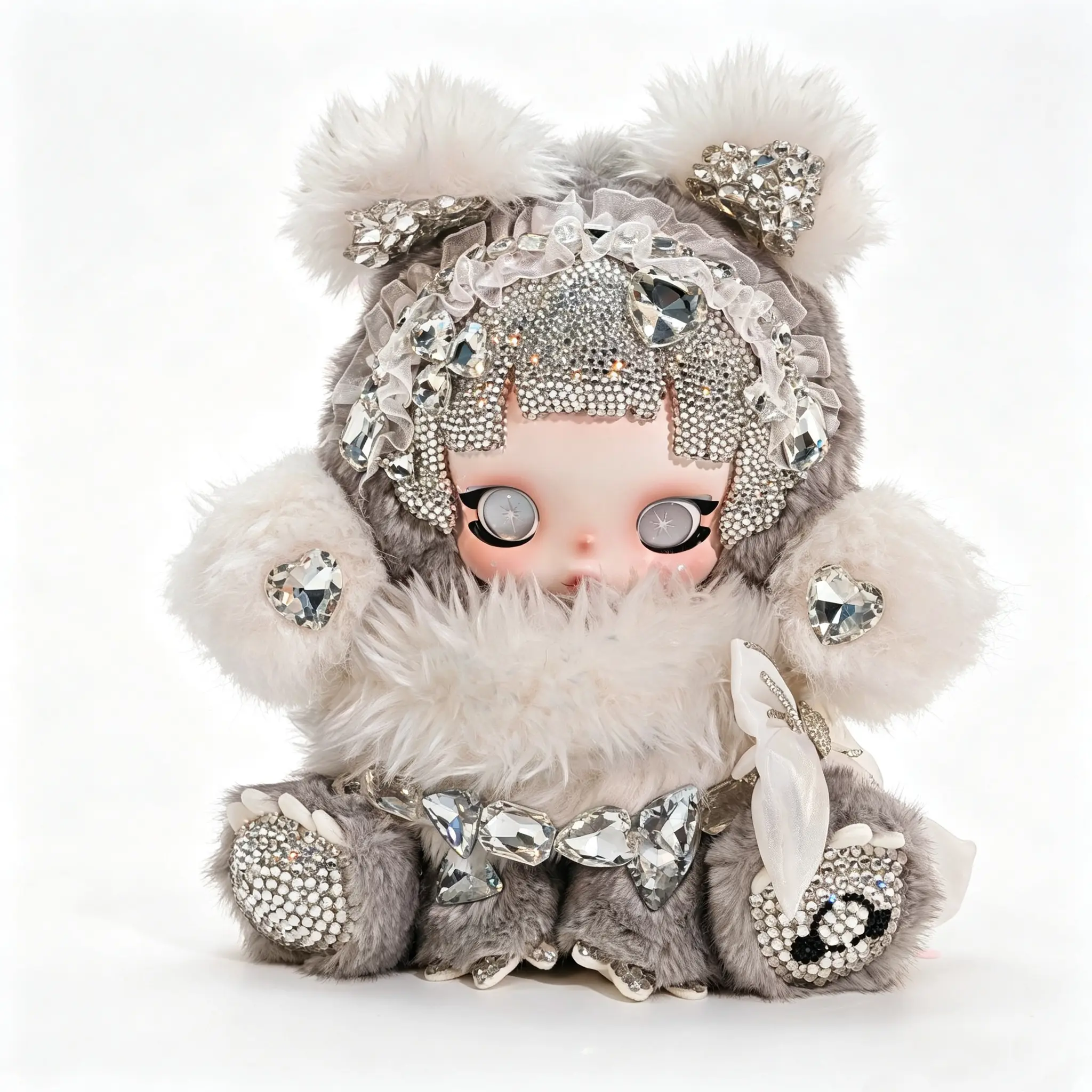 【Punk Panda】Handmade Diamond Doll