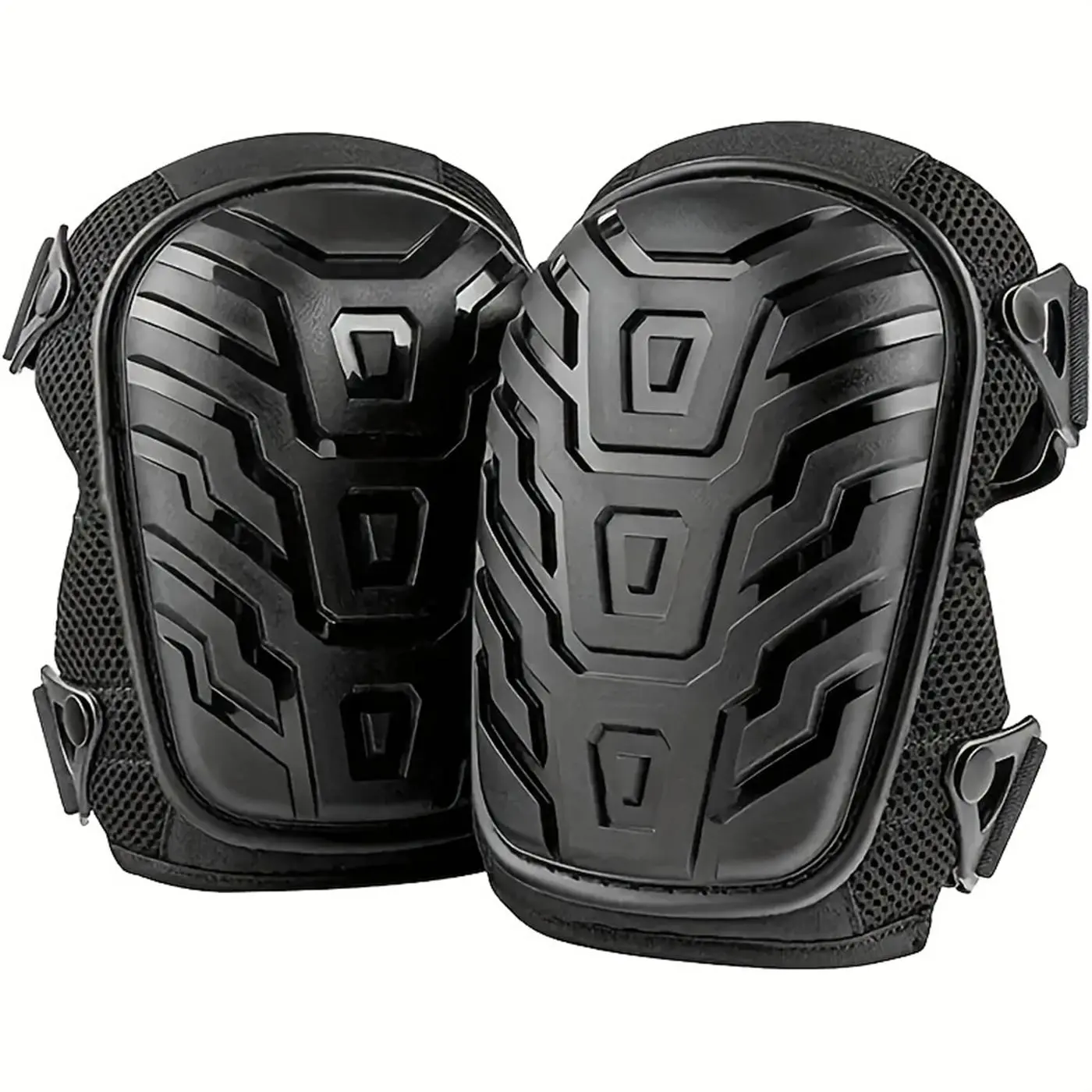 Professional Knee Pads, 1 Pair Foam Padding Gel Construction Knee Pads with Strong Double Straps, Comfortable Knee Protection for Indoor and Outdoor Use, Construction Gear, Safety Gear, Kneepads