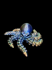 Articulated Skull Octopus 3D Printed Silk Decor Fidget Toy
