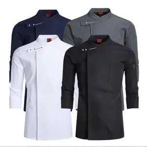 Professional Chef Coat - Long Sleeve Kitchen Uniform for Men & Women Cooks