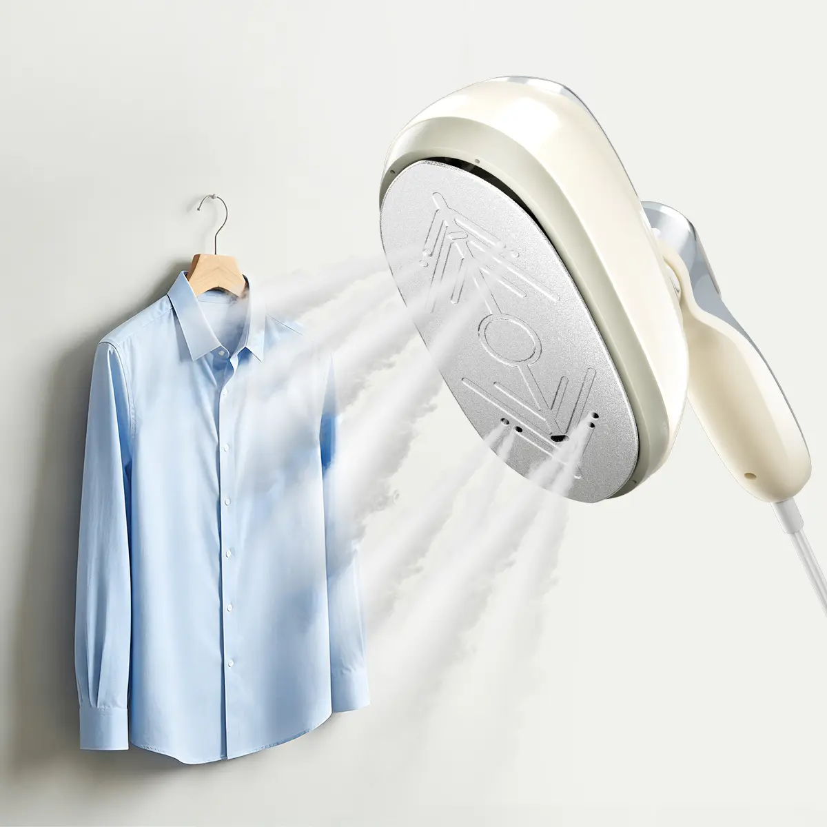 2-in-1 Steam Iron & Clothes Steamer - Handheld Portable Garment Wrinkle Remover, Fast Heat-Up in 15s, Large Soleplate, 160ml Water Tank, Garment Steamer for Clothes with LED Display, 6 Fabric Modes, No-Leak Design, Lightweight for Home Office Summervibes
