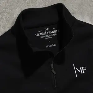 MF black 3/4 Zip pullover