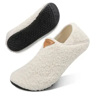 House Slippers for Women Men , Womens Mens Slippers with Non-slip Sole Slip On for Indoor & Outdoor, Portable Slippers for Home Travel Hotel,Winter Warm Slippers Footwear Shoe