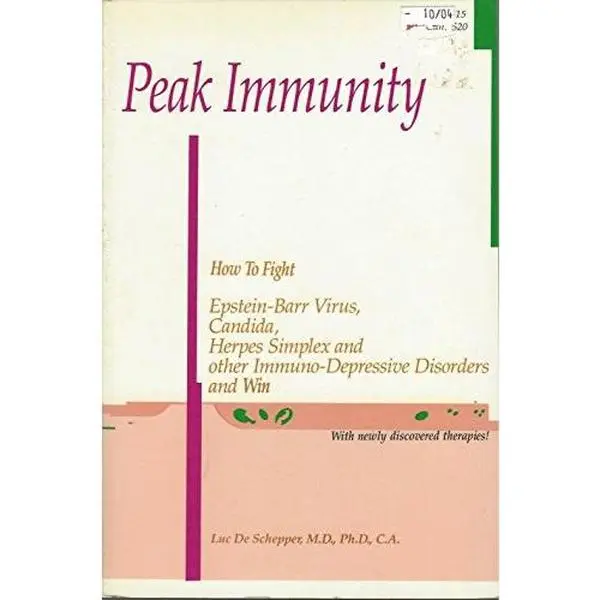 USED Book - Peak Immunity: How to Fight Epstein-Barr Virus, Candida, Herpes Simplex Viruses and Other Immuno-Depressive Conditions and Win by Luc De Schepper (Paperback) - english